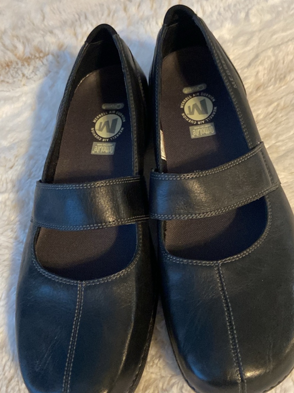Merrell Black Mary Jane Slip-On Flats